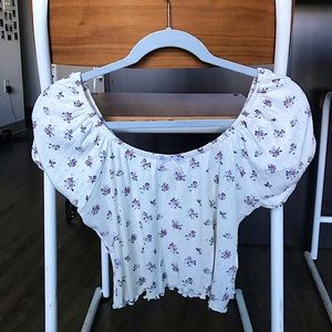white Urban Outfitters crop top